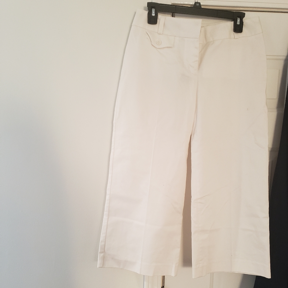 Crop white express pants